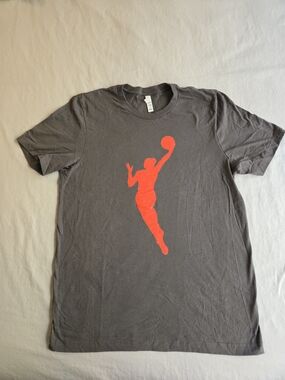 Bella Canvas WNBA Logo Gray Short Sleeve Tee HAL3